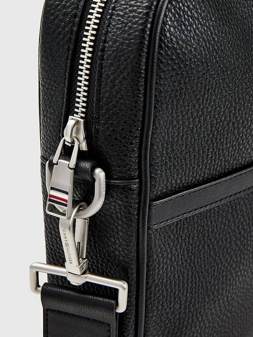 Black Tommy Hilfiger Downtown Slim Computer Men's Bags | TH392KCS