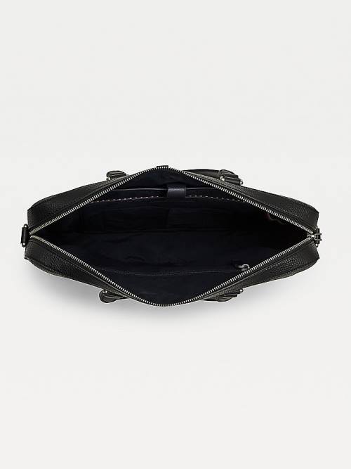 Black Tommy Hilfiger Downtown Slim Computer Men's Bags | TH846YIK