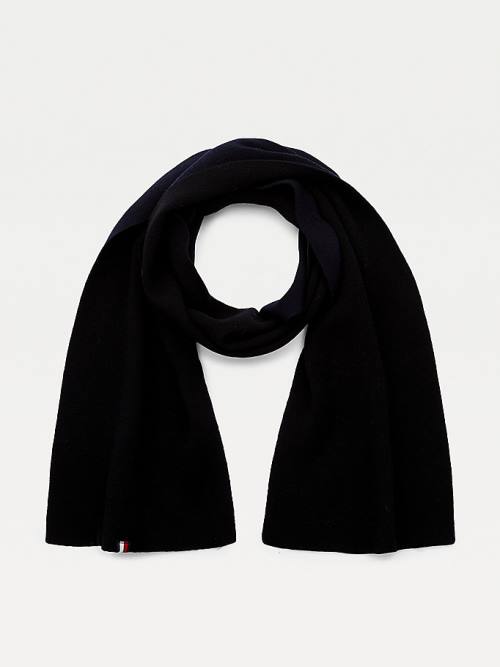 Black Tommy Hilfiger Elevated Men\'s Scarves | TH028TLS