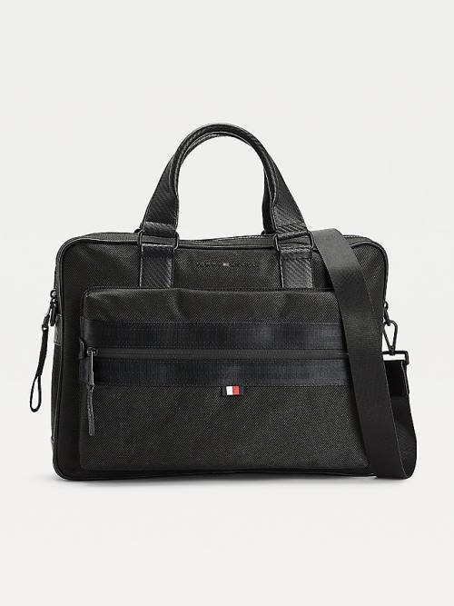 Black Tommy Hilfiger Elevated Modern Computer Men\'s Bags | TH193ATX