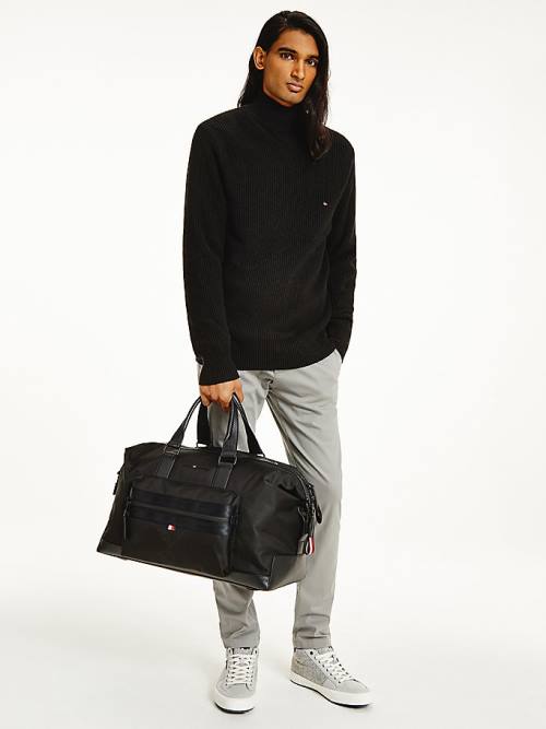 Black Tommy Hilfiger Elevated Modern Weekender Men's Bags | TH194JZW