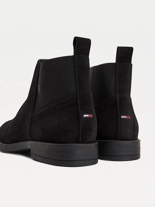 Black Tommy Hilfiger Essential Chelsea Women's Boots | TH094AWD