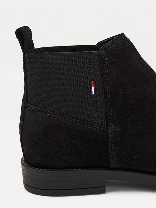 Black Tommy Hilfiger Essential Chelsea Women's Boots | TH094AWD