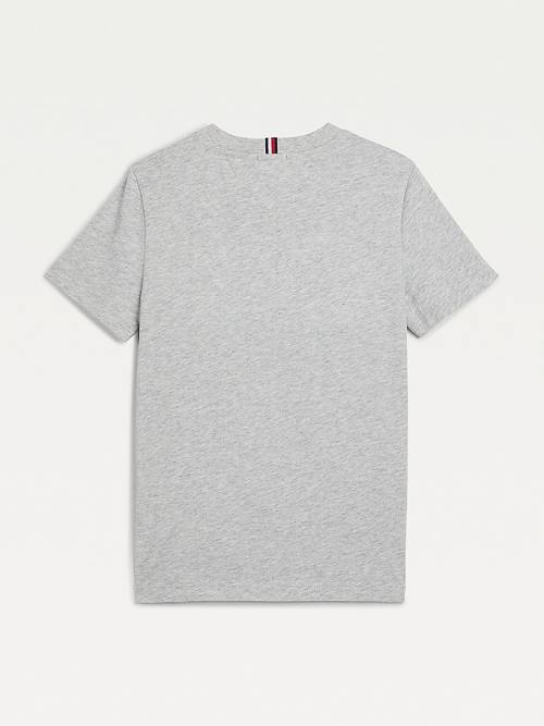 Black Tommy Hilfiger Essential Colour-Blocked Organic Cotton Boys' T Shirts | TH982YNP