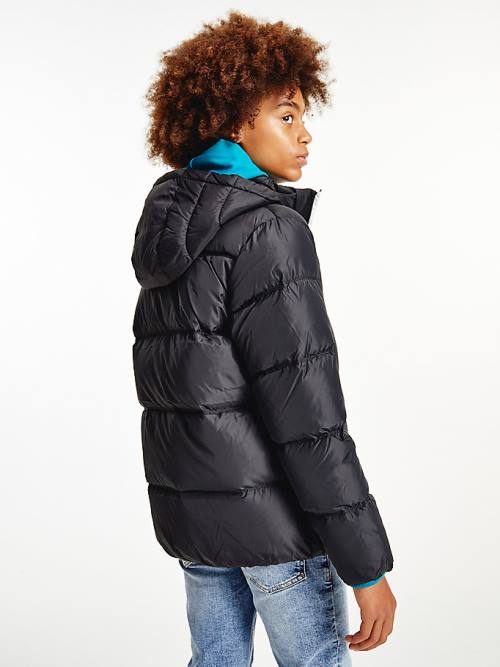 Black Tommy Hilfiger Essential Down Boys' Jackets | TH043UQY