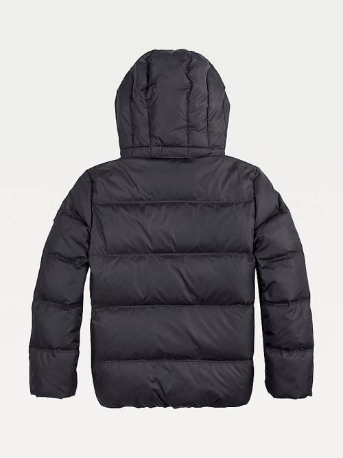 Black Tommy Hilfiger Essential Down Boys' Jackets | TH043UQY