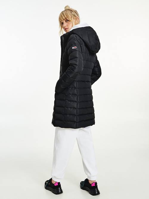 Black Tommy Hilfiger Essential Down Quilted Coat Women's Jackets | TH504TBQ