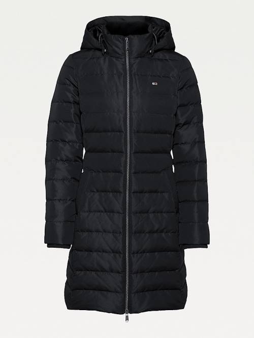 Black Tommy Hilfiger Essential Down Quilted Coat Women's Jackets | TH504TBQ