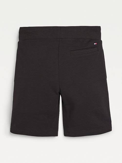 Black Tommy Hilfiger Essential Drawstring Sweat Shorts Boys' Pants | TH178PWI