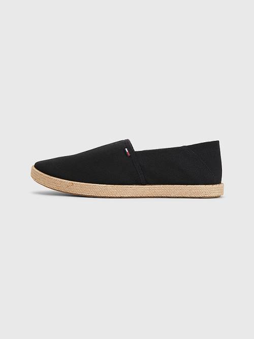 Black Tommy Hilfiger Essential Espadrilles Men's Casual Shoes | TH638LGY