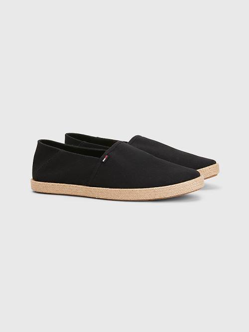 Black Tommy Hilfiger Essential Espadrilles Men\'s Casual Shoes | TH638LGY