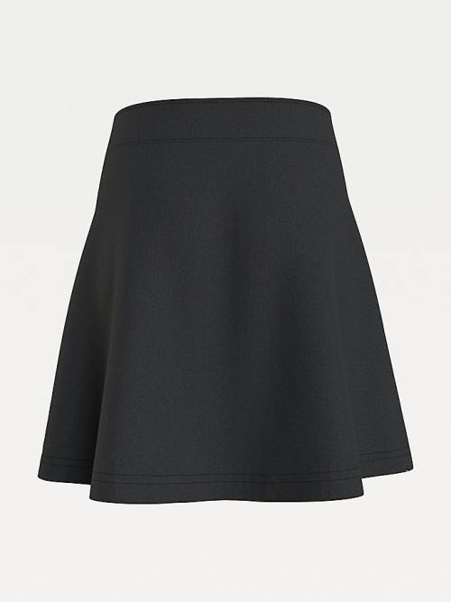 Black Tommy Hilfiger Essential Fit And Flare Girls' Skirts | TH015RKY