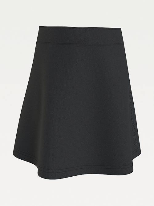 Black Tommy Hilfiger Essential Fit And Flare Girls\' Skirts | TH015RKY