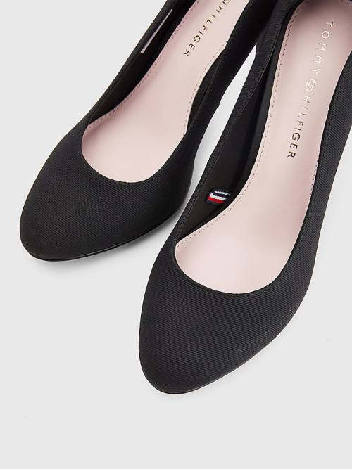 Black Tommy Hilfiger Essential High Pumps Women's Heels | TH260PFG