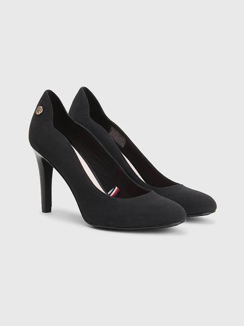 Black Tommy Hilfiger Essential High Pumps Women\'s Heels | TH260PFG