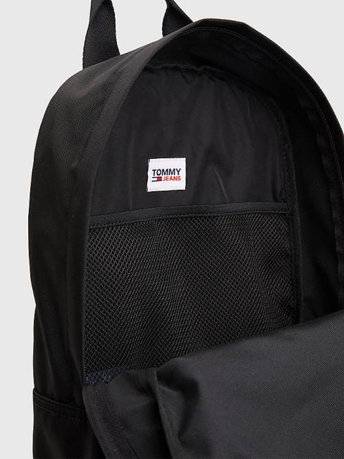 Black Tommy Hilfiger Essential Logo Backpack Women's Bags | TH791GSJ