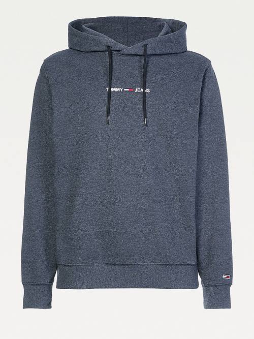 Black Tommy Hilfiger Essential Logo Men's Hoodie | TH540KEF