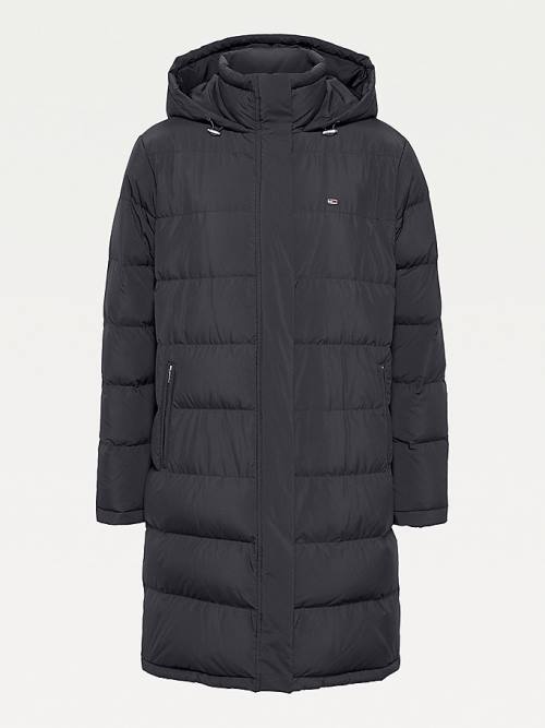 Black Tommy Hilfiger Essential Long Puffer Coat Women's Jackets | TH062NUX