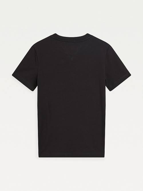 Black Tommy Hilfiger Essential Pocket Boys' T Shirts | TH563XKS