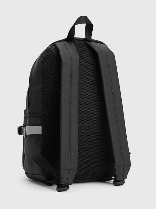 Black Tommy Hilfiger Essential Reflective Backpack Men's Bags | TH102DSV