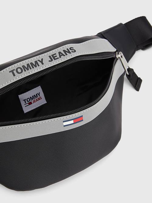 Black Tommy Hilfiger Essential Reflective Bum Men's Bags | TH561MGS