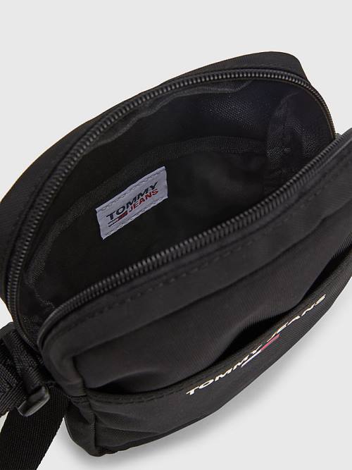 Black Tommy Hilfiger Essential Reporter Crossover Men's Bags | TH620TBC