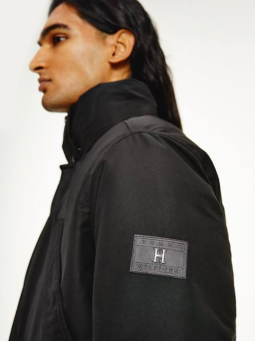 Black Tommy Hilfiger Exclusive Down Parka Men's Coats | TH273JIS