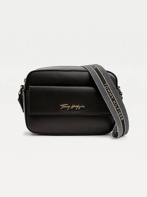 Black Tommy Hilfiger Iconic Signature Logo Camera Women\'s Bags | TH719GTL