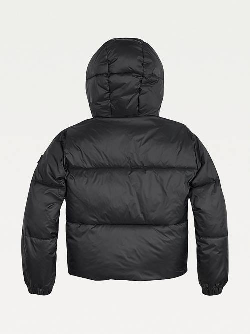 Black Tommy Hilfiger Logo Puffer Boys' Jackets | TH715AQK