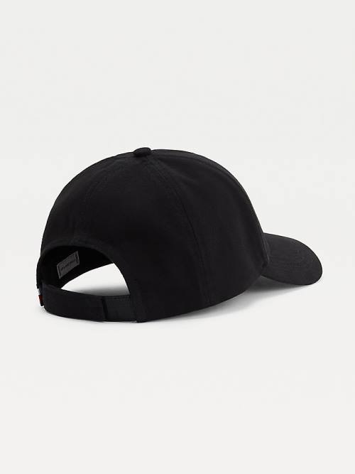 Black Tommy Hilfiger Lux Studded Organic Cotton Cap Women's Hats | TH061JSV