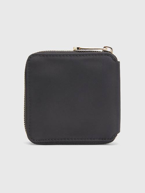 Black Tommy Hilfiger Medium Card Women's Wallets | TH541BVN