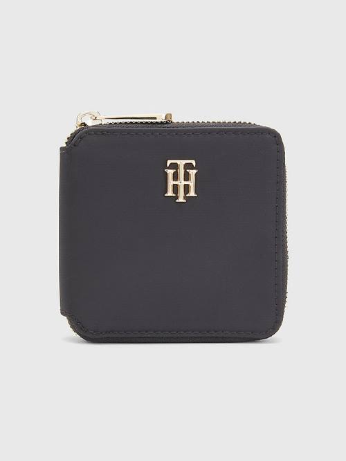 Black Tommy Hilfiger Medium Card Women\'s Wallets | TH541BVN