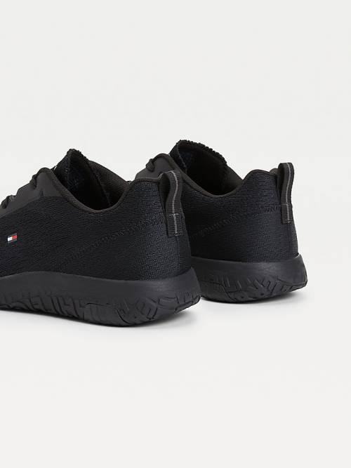 Black Tommy Hilfiger Modern Lightweight Mesh Men's Sneakers | TH814BFH