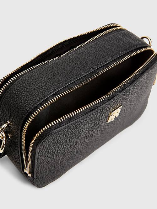 Black Tommy Hilfiger Monogram Camera Women's Bags | TH596GPR