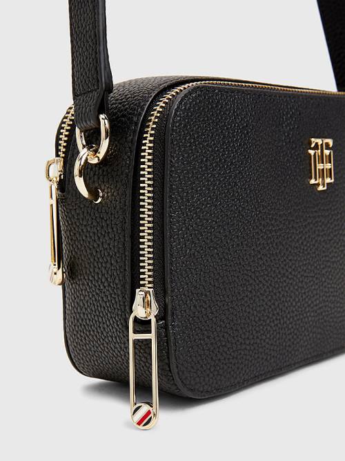 Black Tommy Hilfiger Monogram Camera Women's Bags | TH596GPR