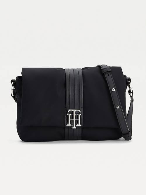 Black Tommy Hilfiger Monogram Crossover Women\'s Bags | TH729PNR