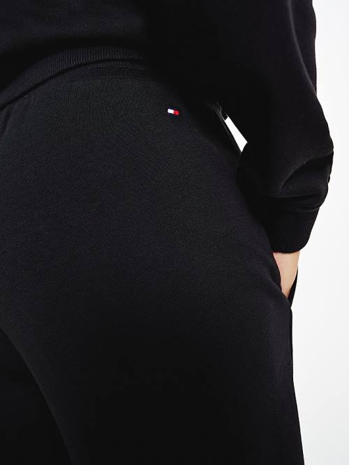 Black Tommy Hilfiger Monogram Joggers Women's Pants | TH035DHS