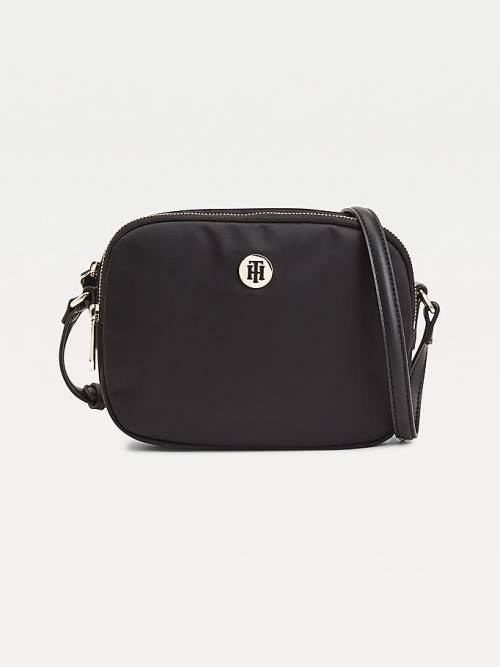 Black Tommy Hilfiger Monogram Recycled Crossover Women\'s Bags | TH301HSR