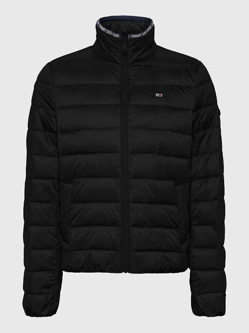 Black Tommy Hilfiger Quilted Zip-Thru Women's Jackets | TH348MOZ