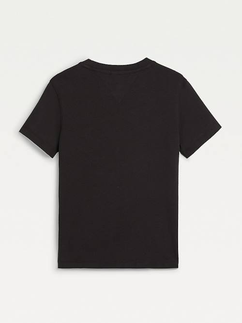 Black Tommy Hilfiger Recycled Smiley Boys' T Shirts | TH059NIA