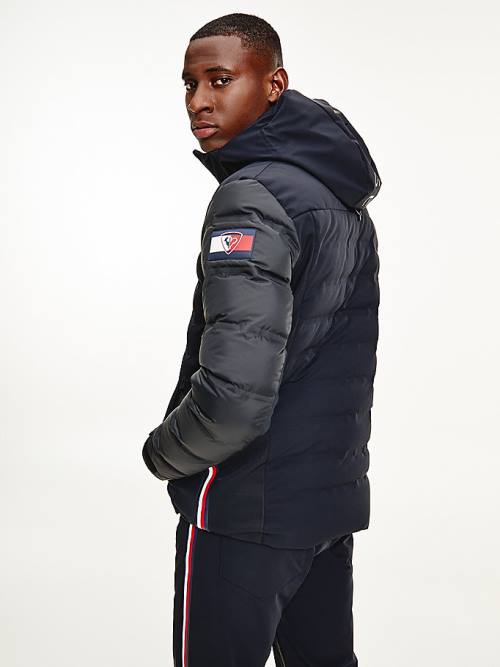 Black Tommy Hilfiger Rossignol Padded Contrast Ski Men's Jackets | TH612NZM