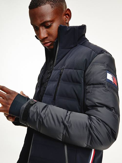 Black Tommy Hilfiger Rossignol Padded Contrast Ski Men's Jackets | TH612NZM