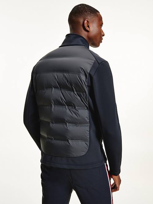 Black Tommy Hilfiger Rossignol Padded Zip-Thru Men's Jackets | TH350NGA