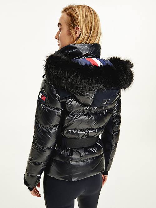 Black Tommy Hilfiger Rossignol Tonal Ski Women's Jackets | TH981BVZ