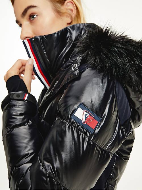 Black Tommy Hilfiger Rossignol Tonal Ski Women's Jackets | TH981BVZ