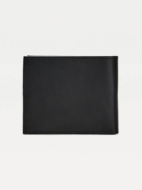 Black Tommy Hilfiger Signature Small Card Men's Wallets | TH304HVA