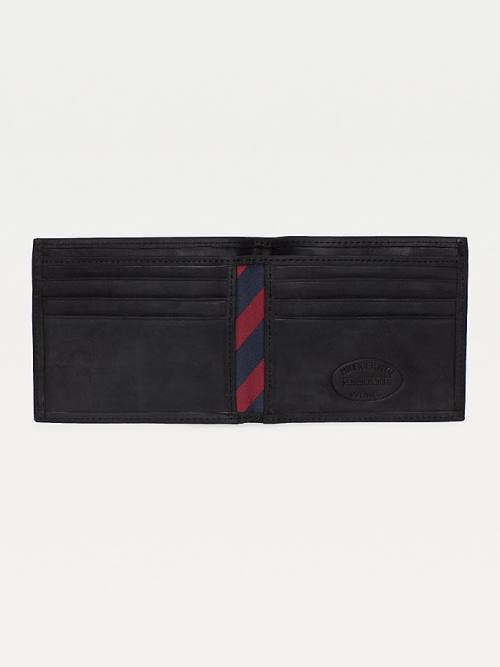 Black Tommy Hilfiger Small Bifold Card Men's Wallets | TH548IGT