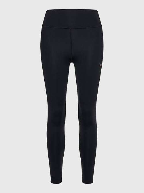 Black Tommy Hilfiger Sport High Rise 7/8 Women's Leggings | TH198QUZ