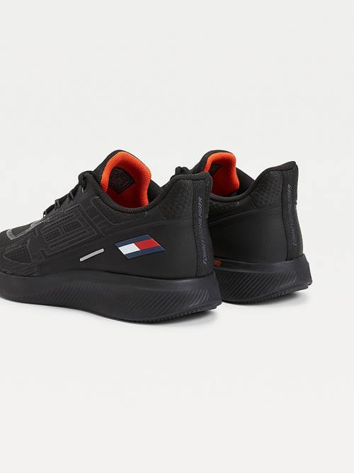 Black Tommy Hilfiger Sport Lace-Up Men's Sneakers | TH243DVM