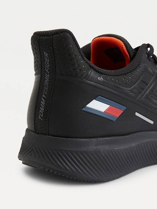 Black Tommy Hilfiger Sport Lace-Up Men's Sneakers | TH243DVM